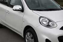 Nissan Micra K13 2011-2016 Mirror Covers (2 pcs, ABS) photo 1