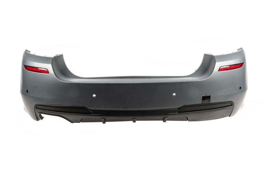 BMW 5 Series F10/F11 2010–2016 Rear bumper with M-Performance diffuser (for F10, for single-sided dual exhaust) Image