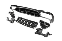 Mercedes E-class W213 2016-2023 Rear Diffuser with Tips E63-Design Silver (for AMG/AMG-Line 2016-2020) photo 2