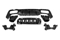 Mercedes E-class W213 2016-2023 Rear Diffuser with Tips E63-Design Silver (for AMG/AMG-Line 2016-2020) photo 4