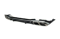 Mercedes E-class W213 2016-2023 Rear diffuser with exhaust tips E63-Desgin Silver (for AMG/AMG-Line 2020-2024) photo 4