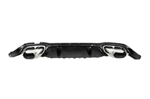 Mercedes E-class W213 2016-2023 Rear diffuser with exhaust tips E63-Desgin Silver (for AMG/AMG-Line 2020-2024) photo 2