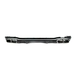 Rear diffuser with exhaust tips E63-Desgin Silver (for AMG/AMG-Line 2020-2024) photo 1