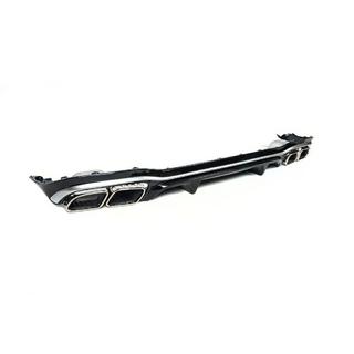 Rear diffuser with exhaust tips E63-Desgin Silver (for AMG/AMG-Line 2020-2024) photo 3