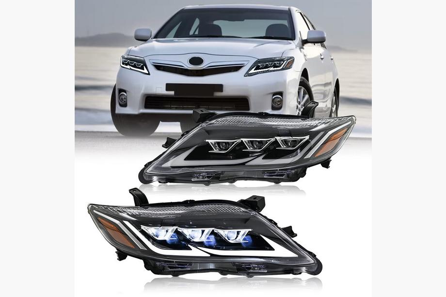 Toyota Camry 2006-2011 Front headlights Lexus-design V2 (facelift, 2 pcs) Photo 1