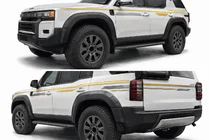 Toyota Land Cruiser Prado 250 2023- Fender Flares Kit (12 pcs) photo 1