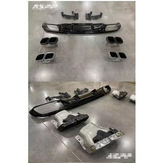 Rear Diffuser with Tips Silver (for Base, Design E63 2020-2024) photo 2