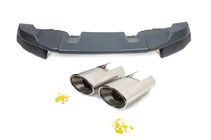 Land Rover Freelander II 2006–2014 Rear bumper cover with exhaust tips (ABS plastic, paintable) photo 1