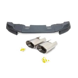 Rear bumper cover with exhaust tips (ABS plastic, paintable) Land Rover Freelander II 2006–2014