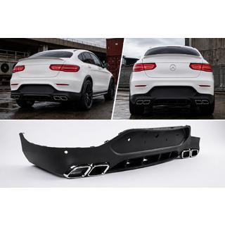 Rear Diffuser with Tips Silver (AMG63 Design) photo 1