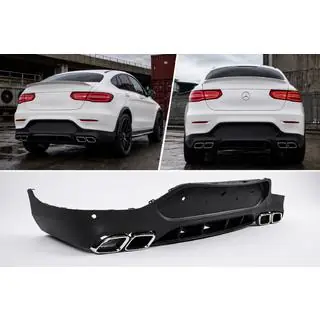 Rear Diffuser with Tips Silver (AMG63 Design) photo 1