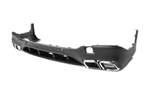 Mercedes GLC X253 2015-2022 Rear diffuser with tips Silver (AMG63 Design) photo 3