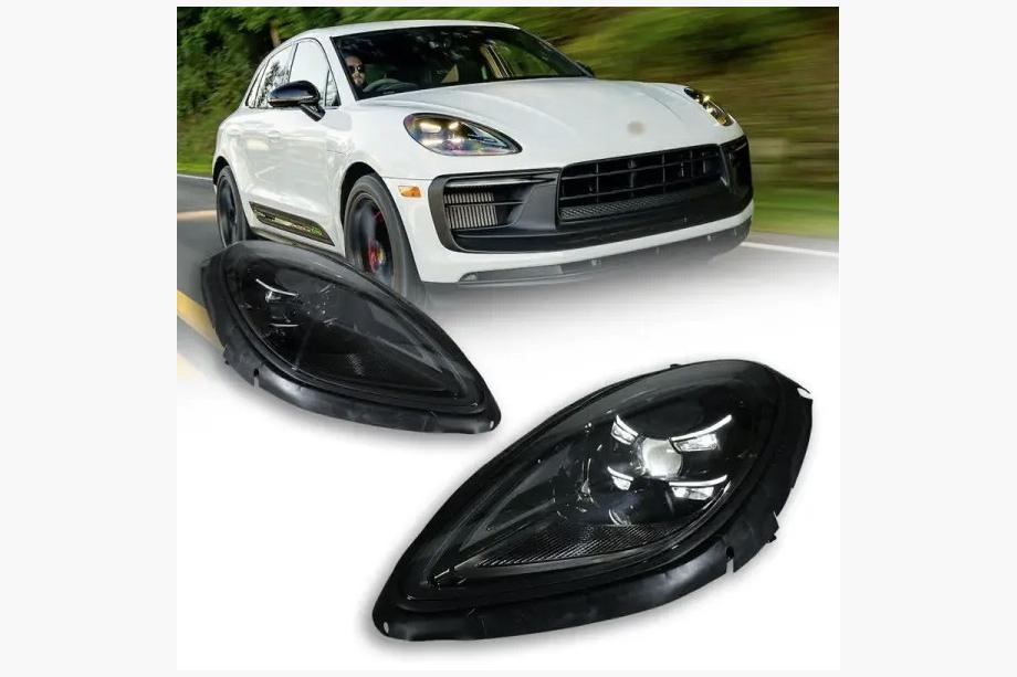 Porsche Macan 2014-2024 Black Headlights (for 2018-2021, 2 pcs) Image