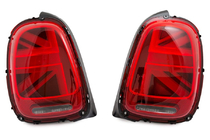 Mini Cooper F55/56/57 2014-2023 Rear LED Tail Lights Union Jack Red Style (2 pcs) photo 2