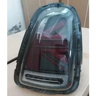 Rear LED Tail Lights Union Jack Black V-1 Style (2 pcs)
