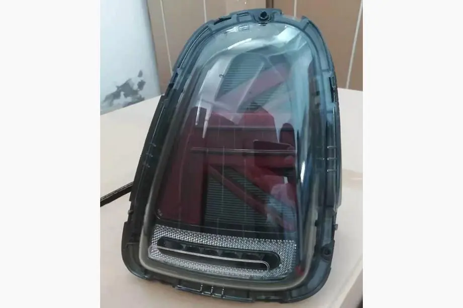 Mini Cooper R56/57 2006-2014 Rear LED Tail Lights Union Jack Black V-1 Style (2 pcs) Image