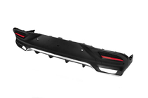 Mercedes GLE coupe C292 2015-2019 Rear diffuser with tips Silver (GLE63 design) photo 2