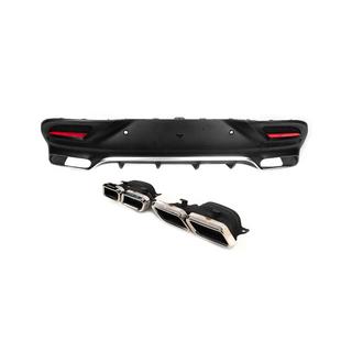 Rear diffuser with tips Silver (GLE63 design) photo 1