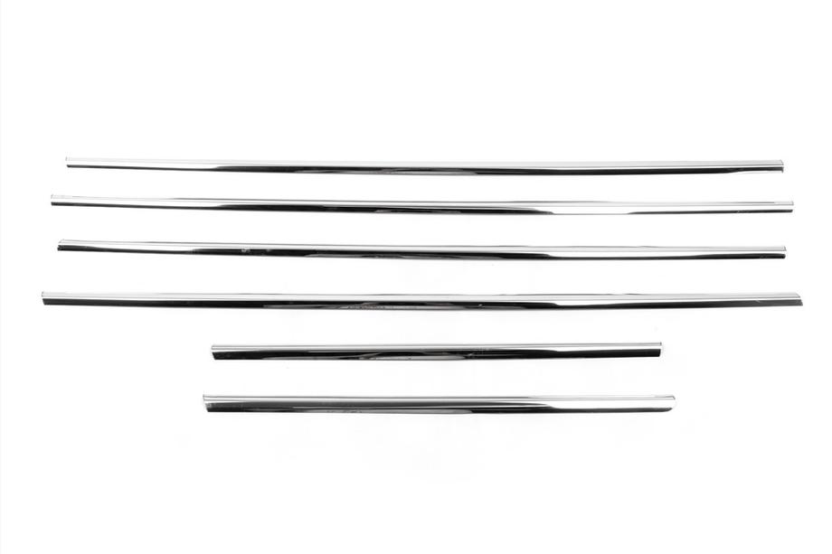Toyota Land Cruiser 200 2007-2021 Window Trim Molding (6 pcs, Stainless Steel) Carmos - Turkish Stainless Steel Photo 5