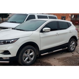 Side Bars (2017-2021, 2 pcs, Stainless Steel) Nissan Qashqai 2014-2021 photo 1