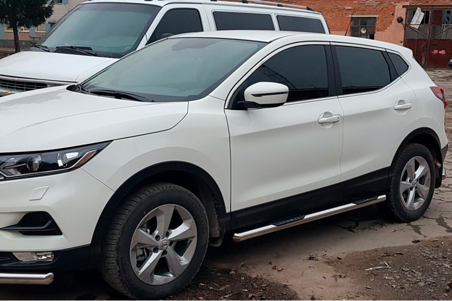 Nissan Qashqai 2014-2021 Side Bars (2017-2021, 2 pcs, Stainless Steel) Image
