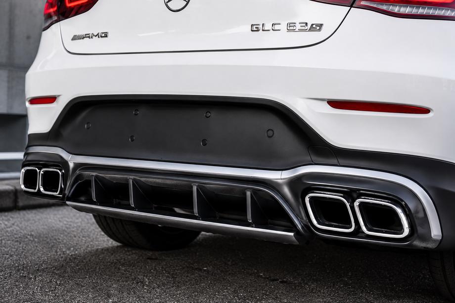 Mercedes GLC coupe C253 2016-2023 Rear Diffuser with Tips Silver (AMG63 Design 2020-2022) Photo 2
