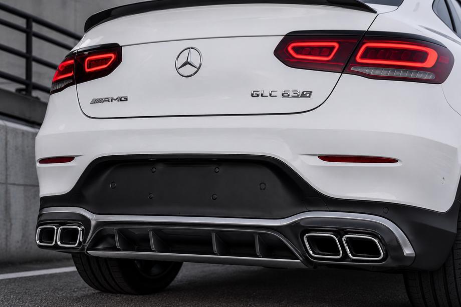 Mercedes GLC coupe C253 2016-2023 Rear Diffuser with Tips Silver (AMG63 Design 2020-2022) Photo 3