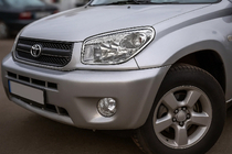 Toyota Rav 4 2001-2005 Headlight Covers Chrome (2 pcs, Plastic) 2001-2003 photo 2