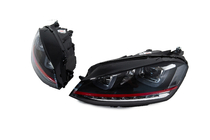 Volkswagen Golf 7/E-Golf 2012-2020 Front headlights Red-V2 (2012-2017, dynamic turn signals, 2 pcs) photo 5