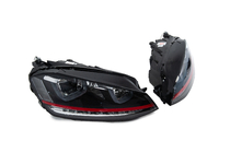 Volkswagen Golf 7/E-Golf 2012-2020 Front headlights Red-V2 (2012-2017, dynamic turn signals, 2 pcs) photo 6