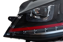 Volkswagen Golf 7/E-Golf 2012-2020 Front headlights Red-V2 (2012-2017, dynamic turn signals, 2 pcs) photo 10