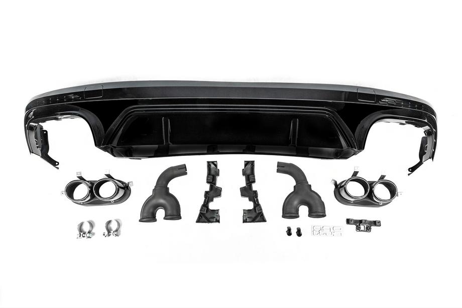 Audi Q5 2017-2025 Rear Diffuser SQ5-Style (2017-2020, with Black Tips) Image
