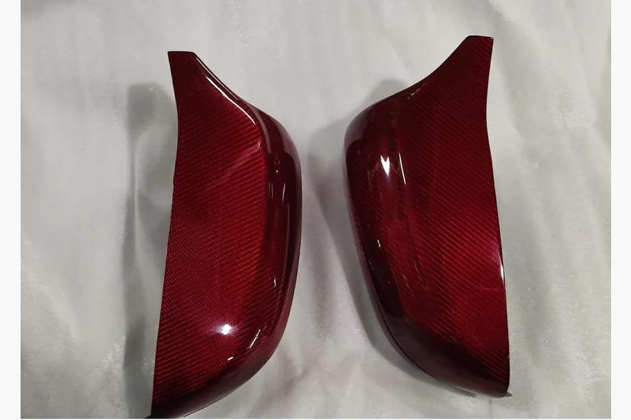 BMW 4 Series G22/23/26 2020- Mirror Covers M-Look (Red Carbon) Image
