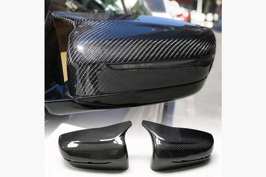 BMW 5 Series G30/G31 2017–2023 Mirror Caps M-Look Carbon V2 Image