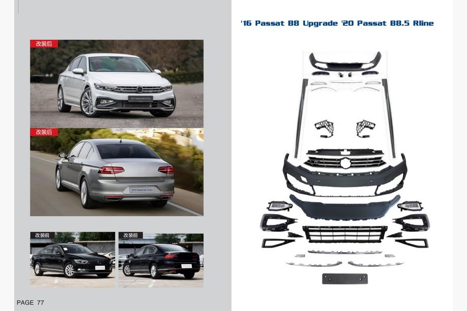 Volkswagen Passat B8 2015-2023 R-Line Facelift Kit 2020+ Image