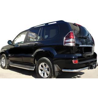 Rear Corner Bars AK003 (2 pcs, stainless steel) Toyota Land Cruiser Prado 120 2002-2009 photo 1