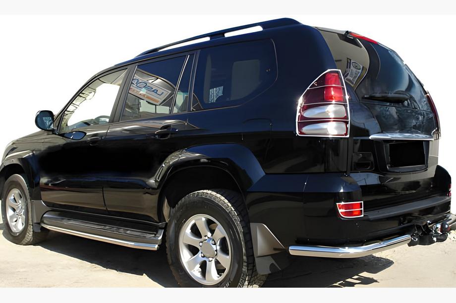 Toyota Land Cruiser Prado 120 2002-2009 Rear Corner Bars AK003 (2 pcs, stainless steel) Image