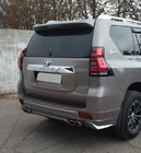 Toyota Land Cruiser Prado 150 2009-2023 Rear Bumper Protector Modelista V3 (2017-) Black photo 2