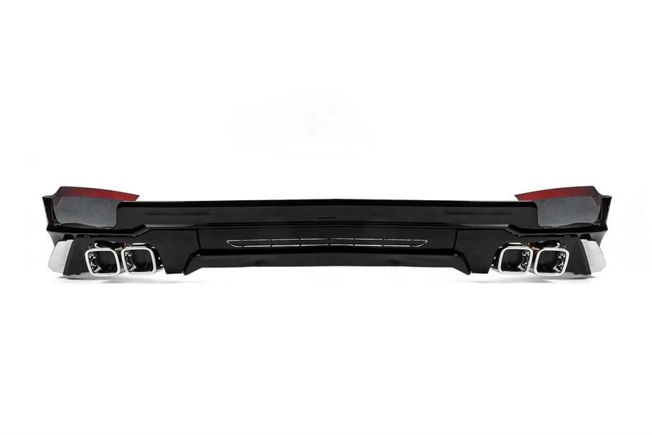 Toyota Land Cruiser Prado 150 2009-2023 Rear Bumper Protector Modelista V3 (2017-) Black Image