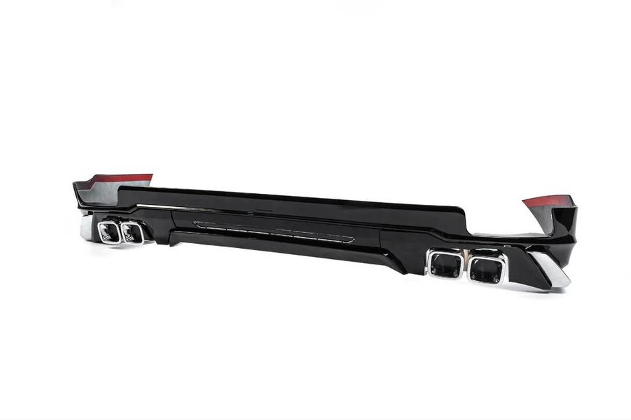 Toyota Land Cruiser Prado 150 2009-2023 Rear Bumper Protector Modelista V3 (2017-) White Photo 4