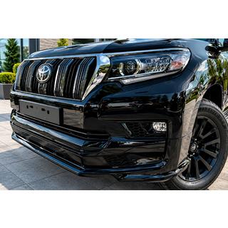 Front bumper lip Executive (for 2017+) Toyota Land Cruiser Prado 150 2009-2023 photo 3