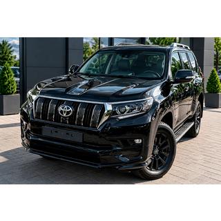Front bumper lip Executive (for 2017+) Toyota Land Cruiser Prado 150 2009-2023 photo 4