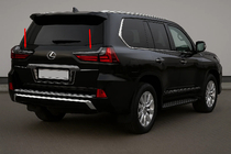 Lexus LX570/450d 2008-2022 Chrome Tail Light Covers BlackEdition (for 2016+) photo 1