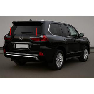 Chrome Tail Light Covers BlackEdition (for 2016+) Lexus LX570/450d 2008-2022 photo 1
