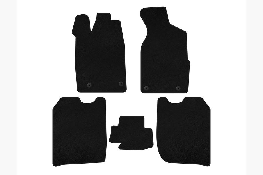 Audi 100 C3 1988-1991 Premium textile floor mats (1982-1988, Sedan, Black) Image