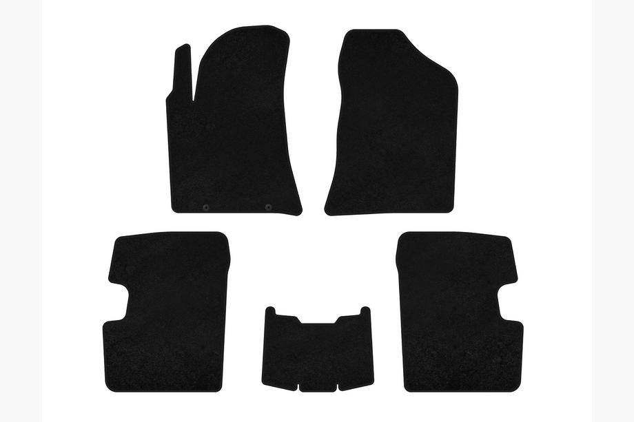 BYD F3 2013-2015 Textile Floor Mats Classic (SD, Black) Image