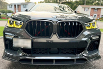 BMW X6 G06 2019–2027 Front Bumper Lip Carbon V1 (for M-Sport, 2018-2022) photo 2