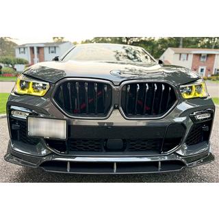 Front Bumper Lip Carbon V1 (for M-Sport, 2018-2022) BMW X6 G06 2019–2027 photo 2