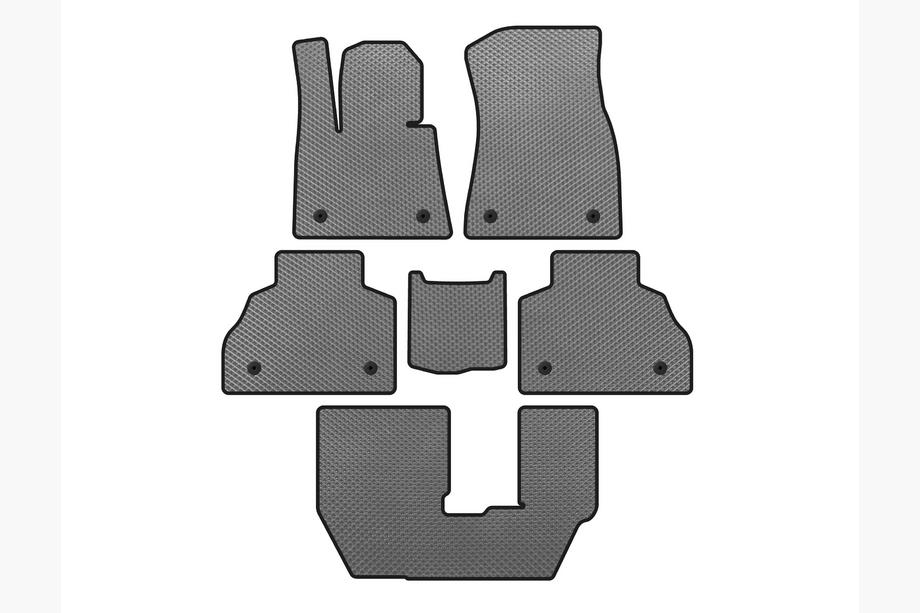 BMW X7 G07 2019- EVA Floor Mats (3 Rows, Gray) Image
