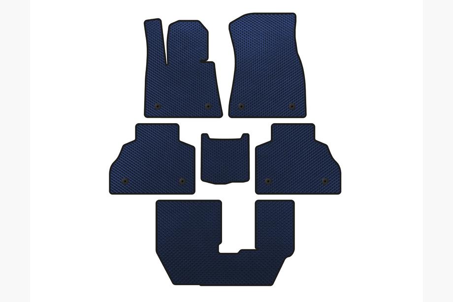 BMW X7 G07 2019- EVA Floor Mats (3 Rows, Blue) Image